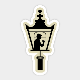 Sherlock Holmes Gas Lamp Sticker